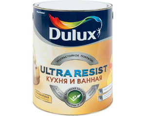 Краска для кухни и ванной комнаты Dulux UR база BW 5 л